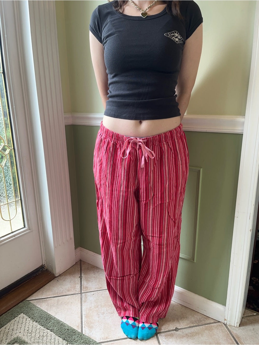 Gap Body Y2K striped pajama pants